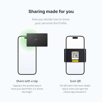 dot. Card - Digital Business Card - Tap to Share - iPhone & Android (Black)