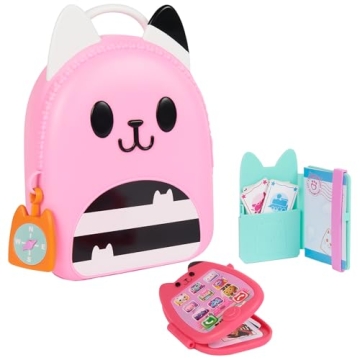 Gabby's Dollhouse, Gabby Girl On-The-Go Travel Set, Pretend Play Travel Toys, Toy Passport, Toy Phon...