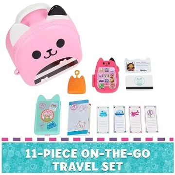 Gabby's Dollhouse Travel Toy Set for Kids 3 Plus