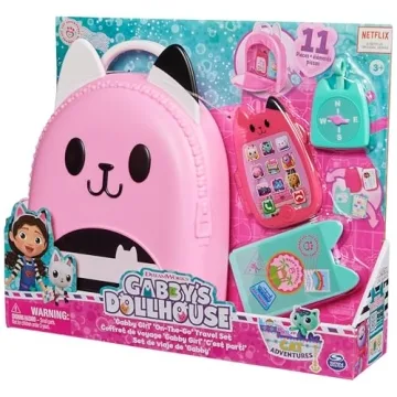 Gabby's Dollhouse Travel Toy Set for Kids 3 Plus