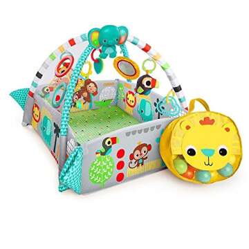 Bright Starts 5-in-1 Your Way Ball Play - Ball Pit & Convertible Baby Activity Gym, Ages Newborn + Green