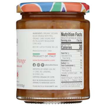 Sicilian Blood Orange Marmalade - Natural Gourmet Spread