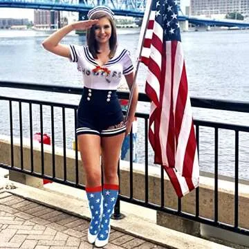 Junely American Flag Compression Socks for Comfort and Support