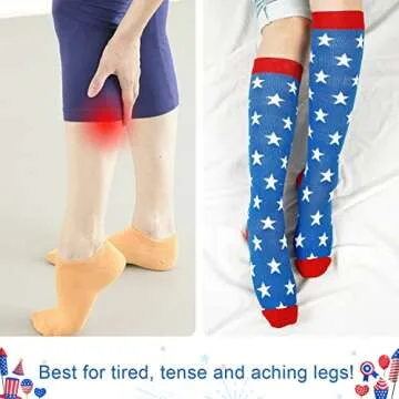 Junely American Flag Compression Socks for Comfort and Support