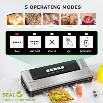 Bonsenkitchen Vacuum Sealing Machine for Fresh Food