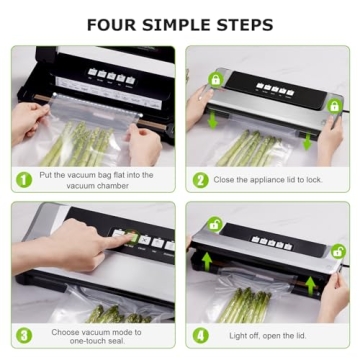 Bonsenkitchen Vacuum Sealing Machine for Fresh Food