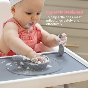 ezpz Tiny Placemat for Toddlers - Non-Slip Silicone Design