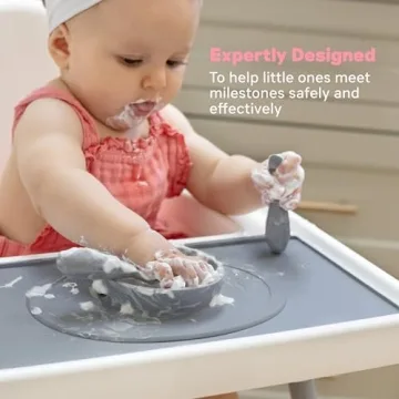 ezpz Tiny Placemat for Toddlers - Non-Slip Silicone Design