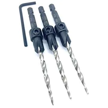 FTG USA Countersink Drill Bit Set for Woodworking Excellence
