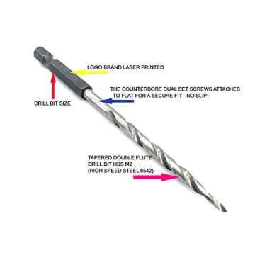 FTG USA Countersink Drill Bit Set for Woodworking Excellence