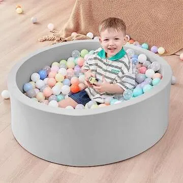 Zmarthumb Foam Ball Pit for Toddlers - Safe & Easy to Clean