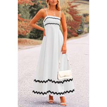 PRETTYGARDEN Women’s 2025 Summer Flowy Maxi Dress