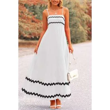 PRETTYGARDEN Women’s 2025 Summer Flowy Maxi Dress