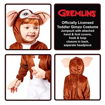 Rubies Toddler Gremlins Gizmo Costume Jumpsuit and Headpiece