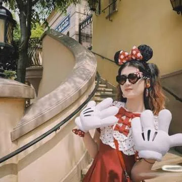 XINXIYAN Sequin Mouse Ears Headband for Women