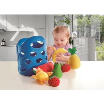 Hape Toddler Fruit Basket Playset for Kids - Safe & Fun