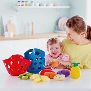 Hape Toddler Fruit Basket Playset for Kids - Safe & Fun