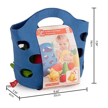 Hape Toddler Fruit Basket Playset for Kids - Safe & Fun