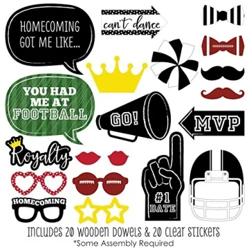 Homecoming Dance Photo Booth Props Kit for Fun
