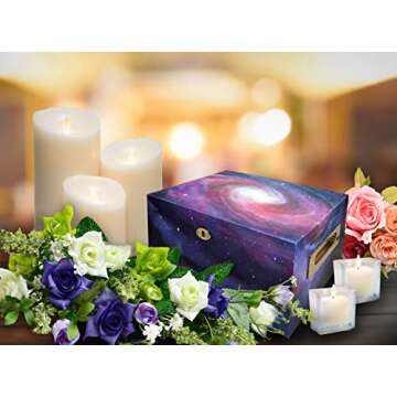 Galaxy Cremation Urn for Ashes Adult Male - Personalized Cremation Urns for Human Ashes Adult Man Decorative Urns - Beautifully Handcrafted Urns for Ashes Urn for Ashes for Women