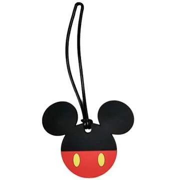 2 Pack Disney Luggage Suitcase Tags Mickey & Minnie Mouse PVC (Mickey Minnie Body/Pants)