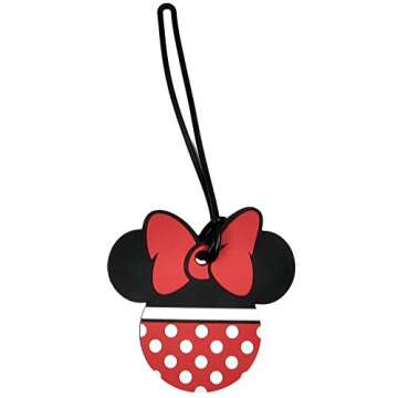 2 Pack Disney Luggage Suitcase Tags Mickey & Minnie Mouse PVC (Mickey Minnie Body/Pants)