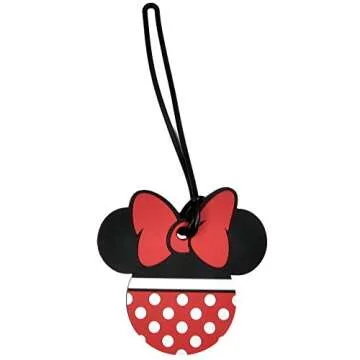 2 Pack Disney Luggage Suitcase Tags Mickey & Minnie Mouse PVC (Mickey Minnie Body/Pants)