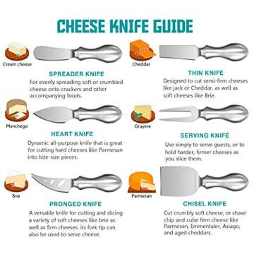 WoneNice Premium Cheese Knives Set - Perfect for Gifts
