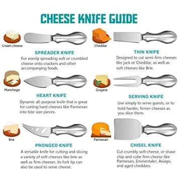 WoneNice Premium Cheese Knives Set - Perfect for Gifts