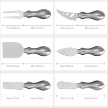 WoneNice Premium Cheese Knives Set - Perfect for Gifts