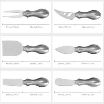WoneNice Premium Cheese Knives Set - Perfect for Gifts