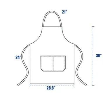 DUSKCOVE 8 Pack Bib Aprons Bulk - Unisex Black Commercial Apron with 2 Pockets for Kitchen Crafting BBQ Drawing Cooking