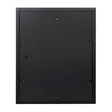 DesignOvation Gallery Wood Photo Frame Set, 4 Pack, Black