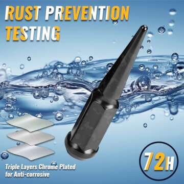 Spike Lug Nuts for Silverado Sierra 2500 3500 F250 F350