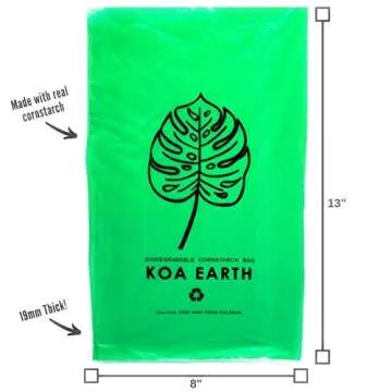 Koa Earth Compostable Poop Bags for Eco-Friendly Dog Owners