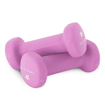 Yes4All Non Slip Hexagon Neoprene Dumbbell Set for Toning