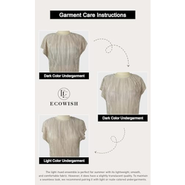 Buy ECOWISH Women's Elegant Short Sleeve Dress for All Occasions