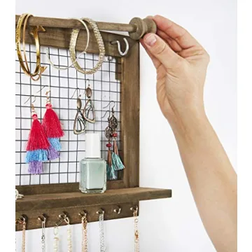 SoCal Buttercup Rustic Jewelry Organizer for All Accessories