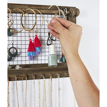 SoCal Buttercup Rustic Jewelry Organizer for All Accessories