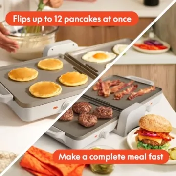 Bella Ceramic Griddle - Nonstick Cooking Convenience