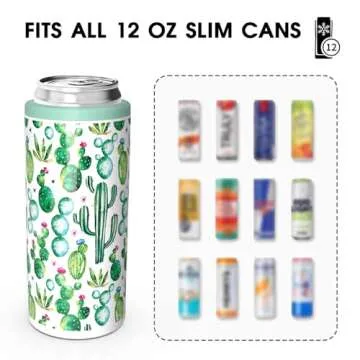 TILUCK Insulated Skinny Can Cooler for Slim Cans