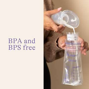 Lansinoh Silicone Breast Pump for Breastfeeding with Suction Base, 4 Ounces, Portable and Lightweight, Includes Neck Strap and Protective Lid, 1 Count