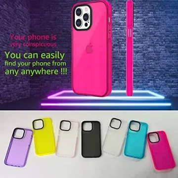 Neon Clear Case for iPhone 14 Pro Max with Protectors