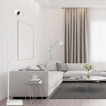 AISVAN Adjustable Height Baby Monitor Floor Stand Holder for Hellobaby HB6550 HB65/HB66/HB248 Baby Monitor and Also Compatible with The Nanit Pro Smart Baby Monitor & Flex Stand