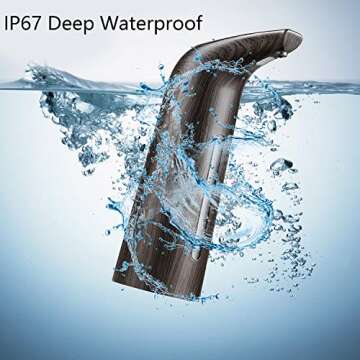 QOSDA Automatic Soap Dispenser, 400ML Touchless Soap Dispenser with Infrared Motion Sensor, IP67 Wat...