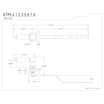 Victorian Toilet Tank Lever Crafted for Elegance