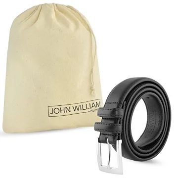 Stylish Men's Leather Belts in Gift Bag - John William
