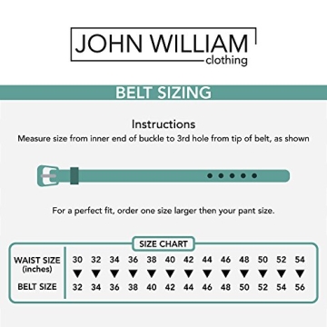 Stylish Men's Leather Belts in Gift Bag - John William