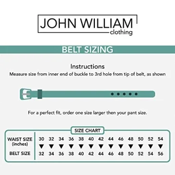 Stylish Men's Leather Belts in Gift Bag - John William