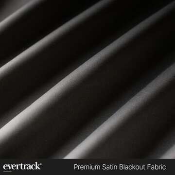 EverTrack Room Divider Curtains - Curtains for Ceiling Mounted Curtain Track to Create a Private Space or Divide a Room
